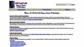 What Oldandsold.com website looked like in 2020 (3 years ago)
