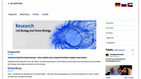 What Oncology-germany.de website looked like in 2020 (3 years ago)