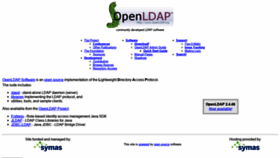 What Openldap.org website looked like in 2020 (3 years ago)