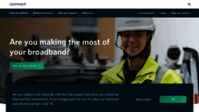 What Openreach.com website looked like in 2020 (3 years ago)