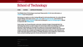 What Oreillyschool.com website looked like in 2020 (3 years ago)
