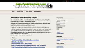 What Onlinepublishingempire.com website looked like in 2020 (3 years ago)