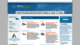 What Officiel-prevention.com website looked like in 2020 (3 years ago)