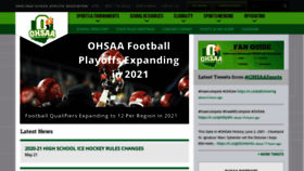 What Ohsaa.org website looked like in 2020 (3 years ago)