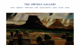 What Owingsgallery.com website looked like in 2020 (4 years ago)