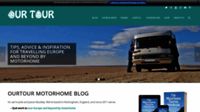 What Ourtour.co.uk website looked like in 2020 (3 years ago)