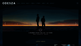 What Odesza.com website looked like in 2020 (3 years ago)
