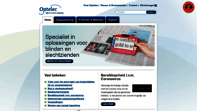 What Optelec.nl website looked like in 2020 (3 years ago)