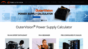 What Outervision.com website looked like in 2020 (3 years ago)
