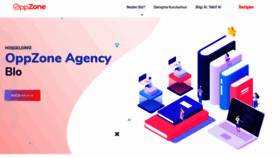 What Oppzone.agency website looked like in 2020 (3 years ago)