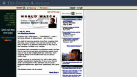 What Ornery.com website looked like in 2020 (5 years ago)