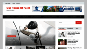 What Ourhouseofpaint.com website looked like in 2020 (3 years ago)