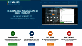 What Opensource-socialnetwork.org website looked like in 2020 (5 years ago)