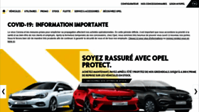 What Opel.be website looked like in 2020 (3 years ago)