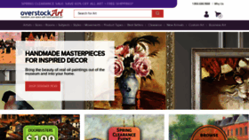 What Overstockart.com website looked like in 2020 (3 years ago)