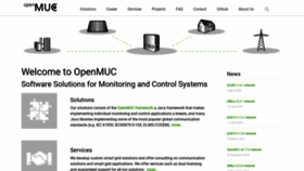 What Openmuc.org website looked like in 2020 (3 years ago)