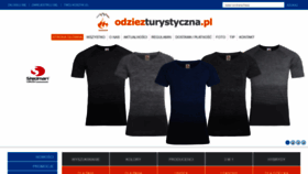 What Odziezturystyczna.pl website looked like in 2020 (3 years ago)