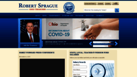 What Ohiotreasurer.gov website looked like in 2020 (5 years ago)