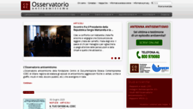 What Osservatorioantisemitismo.it website looked like in 2020 (3 years ago)