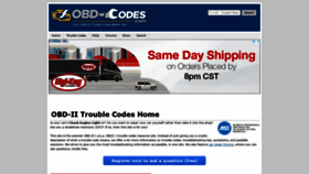 What Obd-codes.com website looked like in 2020 (5 years ago)