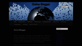What Online-blogger.net website looked like in 2020 (3 years ago)