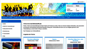 What Onlinestoffe.de website looked like in 2020 (5 years ago)