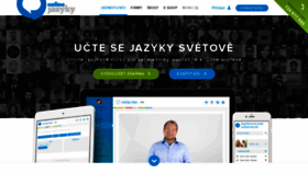 What Onlinejazyky.cz website looked like in 2020 (3 years ago)