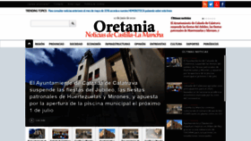 What Oretania.es website looked like in 2020 (3 years ago)