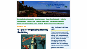 What Organizingla.com website looked like in 2020 (3 years ago)