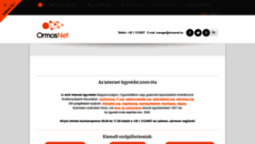 What Ormosnet.hu website looked like in 2020 (3 years ago)