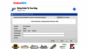 What Onlinemd5.com website looked like in 2020 (3 years ago)