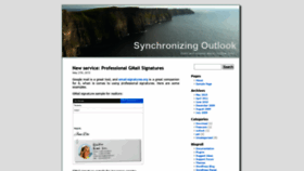 What Outlooksync.org website looked like in 2020 (4 years ago)