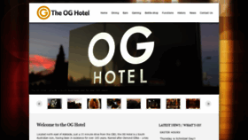 What Oghotel.com.au website looked like in 2020 (3 years ago)