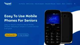 What Opelmobile.com.au website looked like in 2020 (5 years ago)