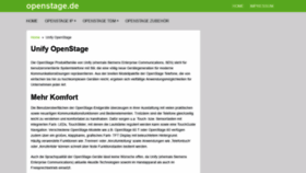 What Openstage.de website looked like in 2020 (3 years ago)
