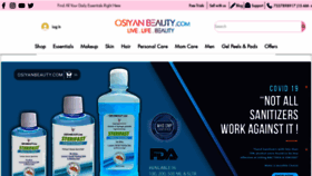 What Osiyanbeauty.com website looked like in 2020 (3 years ago)