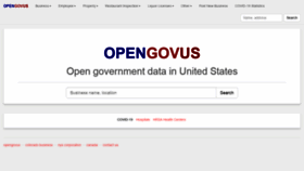What Opengovus.com website looked like in 2020 (3 years ago)