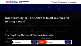 What Onlinebetting.ca website looked like in 2020 (3 years ago)