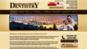 What Orlandofamilycosmeticdentistry.com website looked like in 2020 (3 years ago)