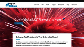 What Opennebula.org website looked like in 2020 (3 years ago)