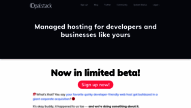 What Opalstack.com website looked like in 2020 (3 years ago)