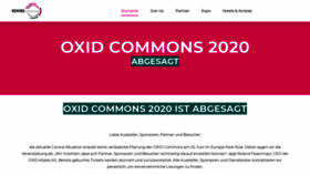 What Oxid-commons.de website looked like in 2020 (3 years ago)