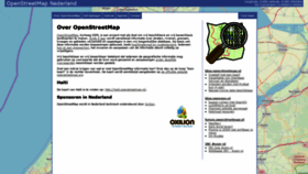 What Openstreetmap.nl website looked like in 2020 (3 years ago)
