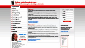 What Online-ceginformacio.com website looked like in 2020 (3 years ago)