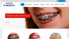 What Ortodonciadeltoro.com website looked like in 2020 (3 years ago)