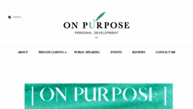 What On-purpose.co.za website looked like in 2020 (5 years ago)