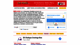 What Ohperu.com website looked like in 2020 (3 years ago)