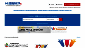 What Ogloszeniarka.pl website looked like in 2020 (3 years ago)