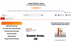 What Obdexpert.de website looked like in 2020 (3 years ago)