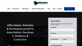 What Optimaltv.co.za website looked like in 2020 (3 years ago)
